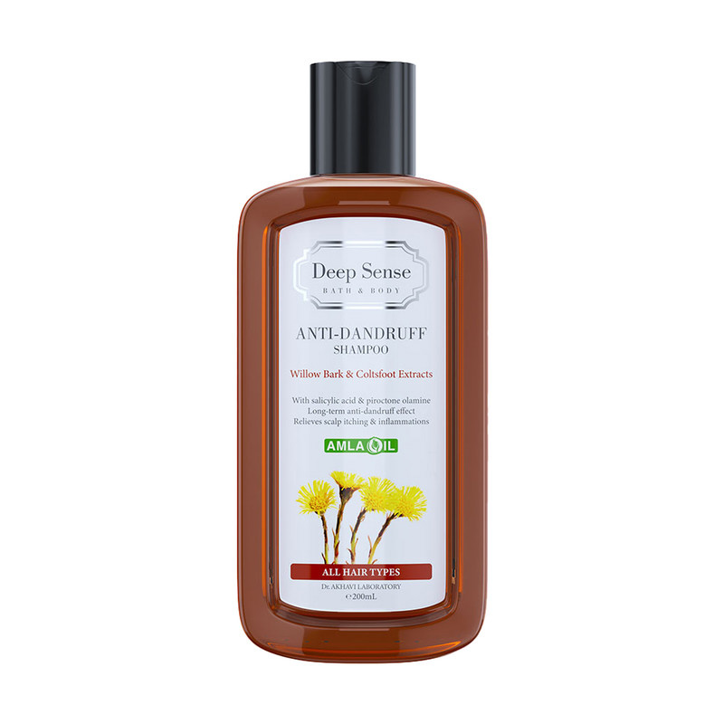 شامپو ضدشوره دیپ سنس مخصوص انواع موو حجم 200 میلی لیتر مدل Willow Bark و Coltsfoot شامپو ضدشوره دیپ سنس مخصوص انواع موو حجم 200 میلی لیتر مدل Willow Bark و Coltsfoot