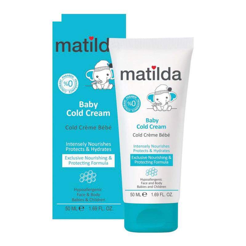 کرم محافظت کننده پوست کودک ماتیلدا مدل ColdCream حجم 50 میلی لیتر کرم محافظت کننده پوست کودک ماتیلدا مدل ColdCream حجم 50 میلی لیتر