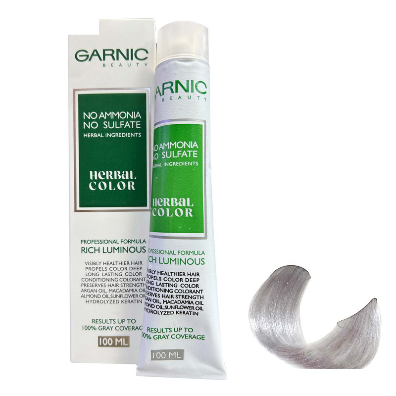 رنگ مو گارنیک مدل NO-AMMONIA شماره 90.00 حجم 100 میلی لیتر رنگ یخی رنگ مو گارنیک مدل NO-AMMONIA شماره 90.00 حجم 100 میلی لیتر رنگ یخی