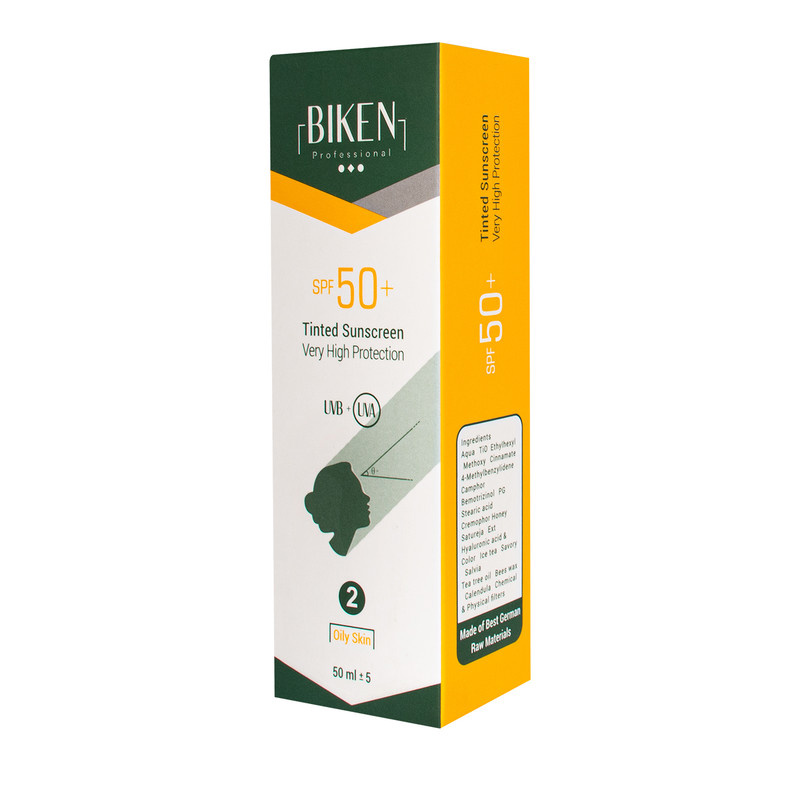کرم ضد آفتاب رنگی بیکن SPF 50 مدل شماره 2 مناسب پوست های چرب حجم 50 میلی لیتر کرم ضد آفتاب رنگی بیکن SPF 50 مدل شماره 2 مناسب پوست های چرب حجم 50 میلی لیتر
