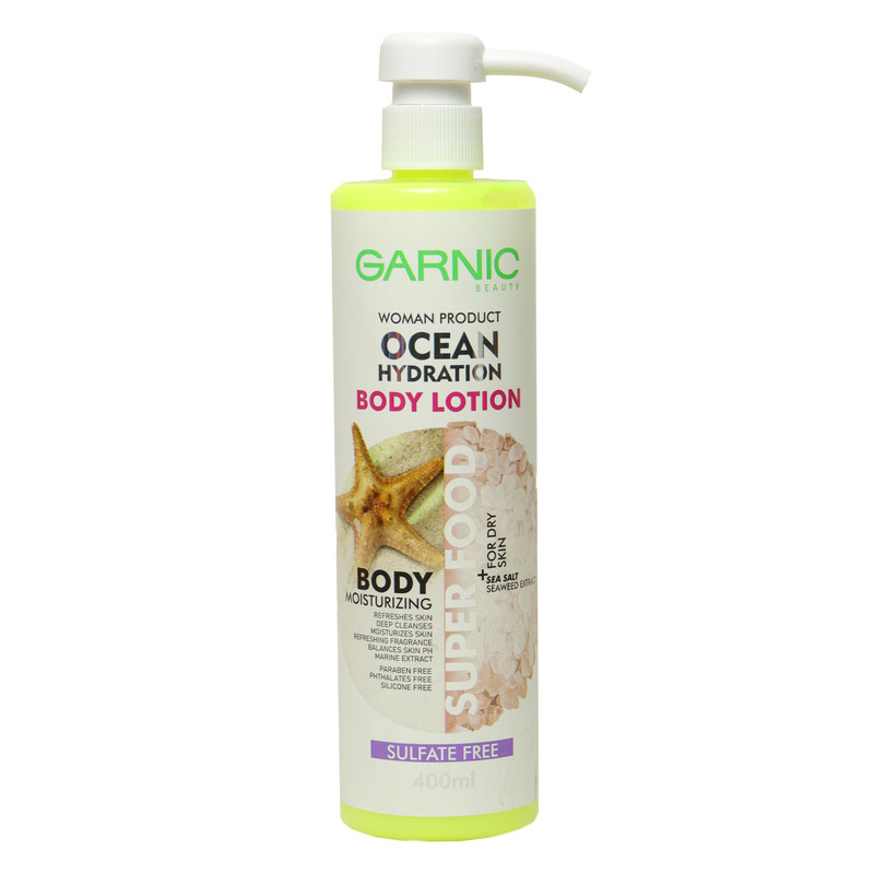 لوسیون بدن گارنیک مدل ocean hydration حجم 400 میلی لیتر لوسیون بدن گارنیک مدل ocean hydration حجم 400 میلی لیتر