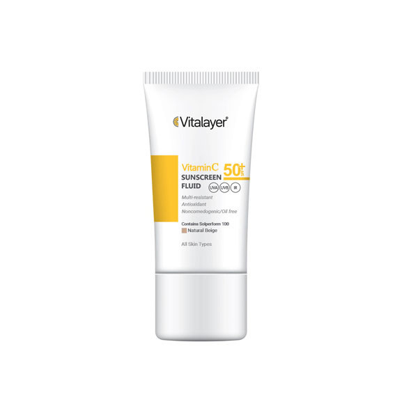 کرم ضد آفتاب رنگی ویتالیر، SPF 50، مدل ویتامین سی، مناسب انواع پوست با تنالیته متوسط و حجم 50 میلیلیتر کرم ضد آفتاب رنگی ویتالیر، SPF 50، مدل ویتامین سی، مناسب انواع پوست با تنالیته متوسط و حجم 50 میلیلیتر