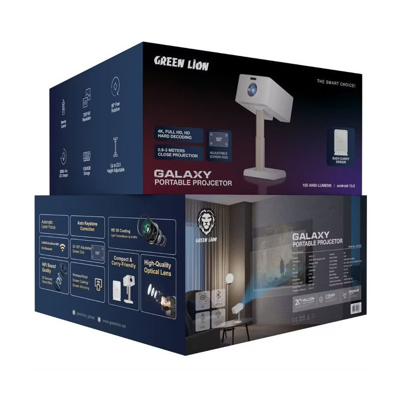 ویدئو پروژکتور گرین لاین مدل GPJ4K5 با رزولوشن 1280x720|HD ویدئو پروژکتور گرین لاین مدل GPJ4K5 با رزولوشن 1280x720|HD