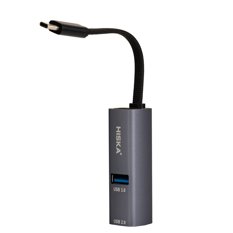 هاب پنج پورت USB-C هیسکا مدل HR-52 هاب پنج پورت USB-C هیسکا مدل HR-52