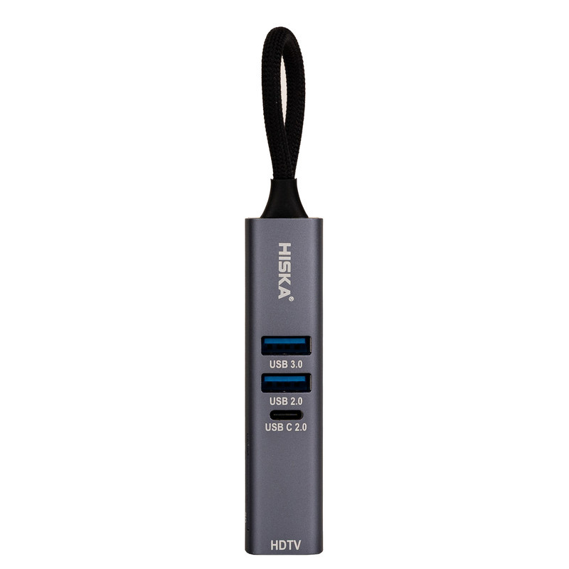 هاب 7 پورت USB-C هیسکا مدل HR-53 هاب 7 پورت USB-C هیسکا مدل HR-53
