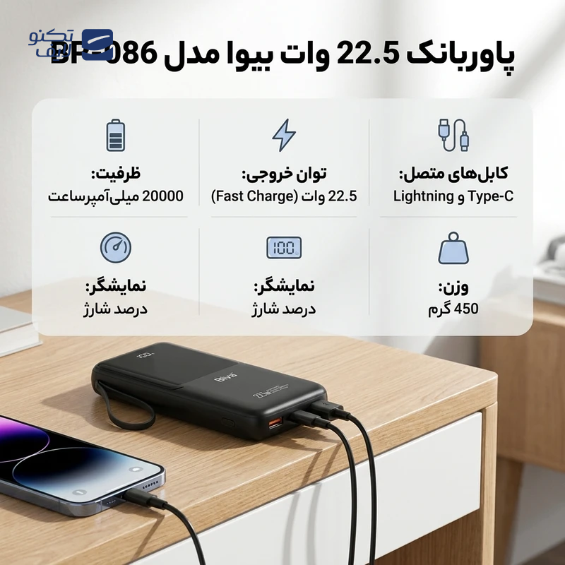 gallery-پاوربانک بیوا مدل BP-019 ظرفیت 20000 میلی آمپر ساعت copy.png gallery-پاوربانک بیوا مدل BP-019 ظرفیت 20000 میلی آمپر ساعت copy.png