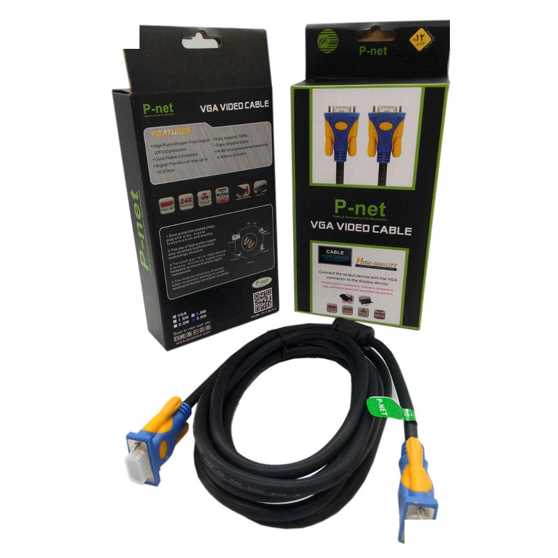 کابل VGA پی نت مدل High Speed به طول 3 متر کابل VGA پی نت مدل High Speed به طول 3 متر