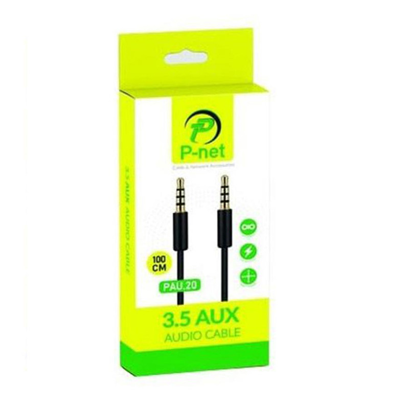 کابل Aux پی نت مدل PAU.20 طول 1 متر کابل Aux پی نت مدل PAU.20 طول 1 متر