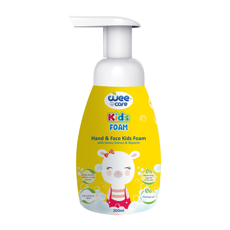 فوم شست و شوی دست و صورت کودک وی کر مدل Kids عصاره عسل حجم 200 میلی لیتر فوم شست و شوی دست و صورت کودک وی کر مدل Kids عصاره عسل حجم 200 میلی لیتر