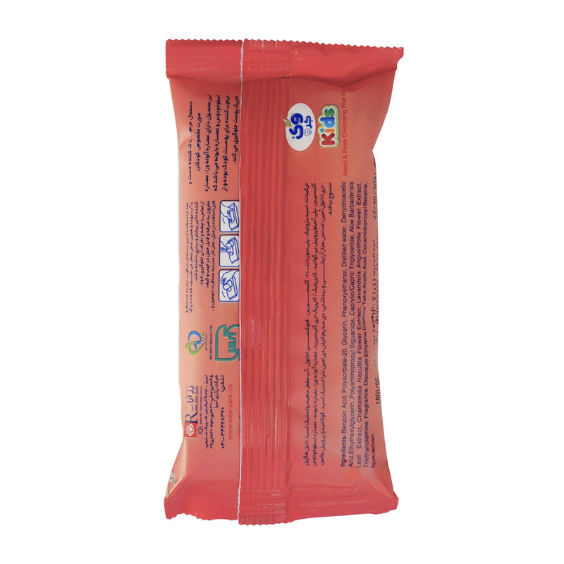 دستمال مرطوب کودک وی کر مدل جیبی Kids Wipes بسته 12 عددی دستمال مرطوب کودک وی کر مدل جیبی Kids Wipes بسته 12 عددی