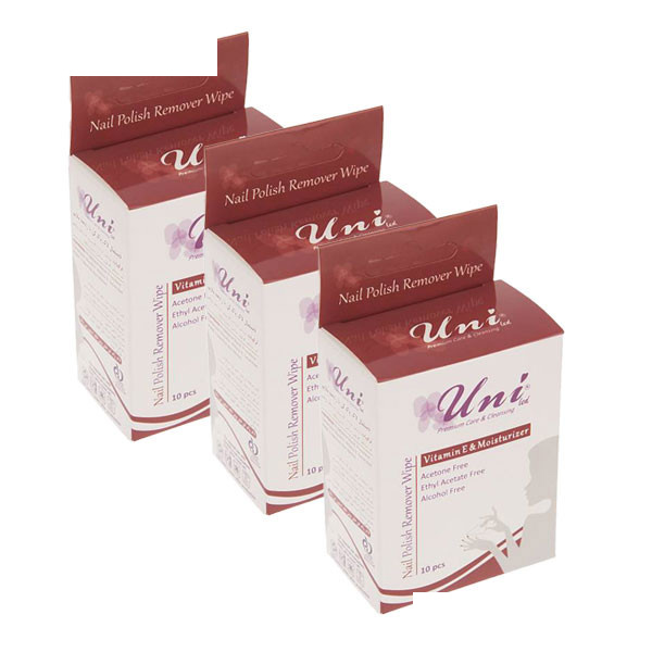 پد لاک پاک کن یونی لد مدل Vitamin E And Moisturizer مجموعه 3 عددی پد لاک پاک کن یونی لد مدل Vitamin E And Moisturizer مجموعه 3 عددی