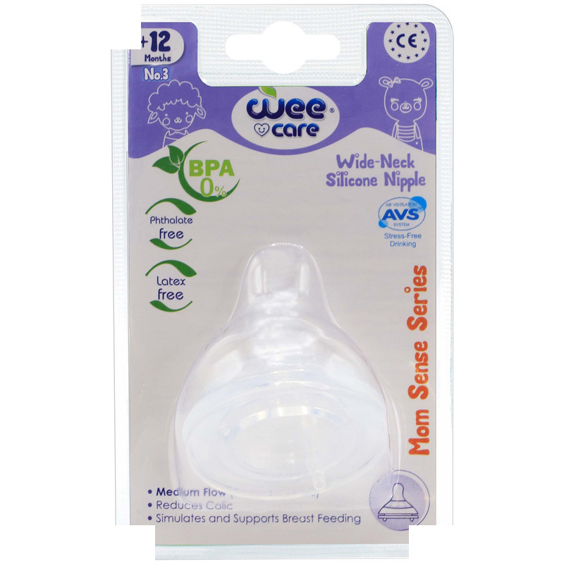 سر شیشه شیر وی کر مدل Mom Sense سایز +12 ماه کد N516 سر شیشه شیر وی کر مدل Mom Sense سایز +12 ماه کد N516