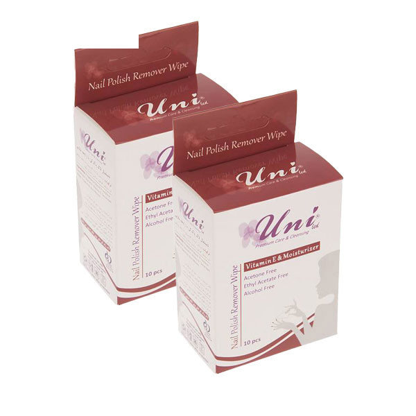 پد لاک پاک کن یونی لد مدل Vitamin E And Moisturizer مجموعه 2 عددی پد لاک پاک کن یونی لد مدل Vitamin E And Moisturizer مجموعه 2 عددی