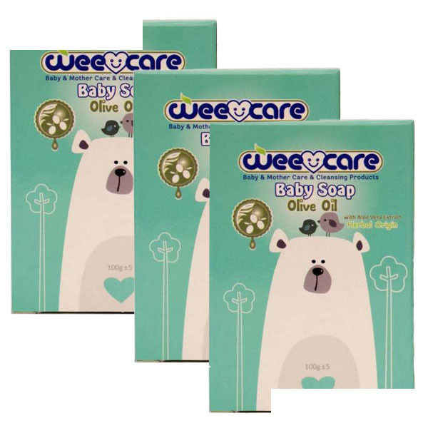 صابون بچه وی کر مدل Olive Oil وزن 100 گرم مجموعه 3 عددی صابون بچه وی کر مدل Olive Oil وزن 100 گرم مجموعه 3 عددی