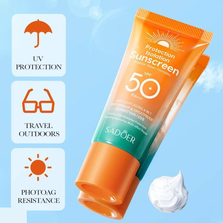 کرم ضد آفتاب سادور مدل 6 کاره SPF 50 وزن 50 گرم