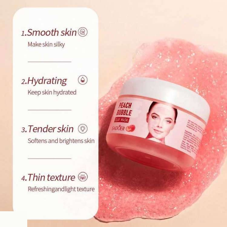 ماسک صورت سادور مدل Peach Bubble وزن 100 گرم