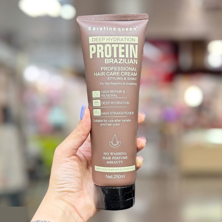 کرم مو کراتین کوئین مدل Protein Brazilian حجم 250 میلی لیتر کرم مو کراتین کوئین مدل Protein Brazilian حجم 250 میلی لیتر