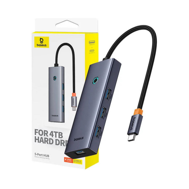 هاب 5 پورت USB-C بیسوس مدل UltraJoy Series BS-OH149 هاب 5 پورت USB-C بیسوس مدل UltraJoy Series BS-OH149