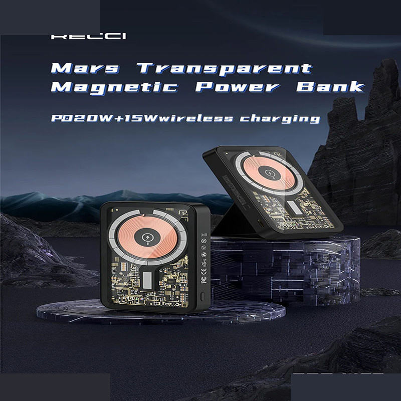 پاوربانک رسی مدل Magnetic charging MARS SERIES ظرفیت 5000 میلی آمپر ساعت پاوربانک رسی مدل Magnetic charging MARS SERIES ظرفیت 5000 میلی آمپر ساعت