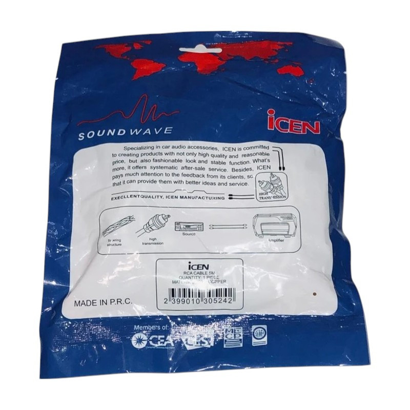 کابل آمپلی فایر خودرو آیسن مدل IE-C250 کابل آمپلی فایر خودرو آیسن مدل IE-C250