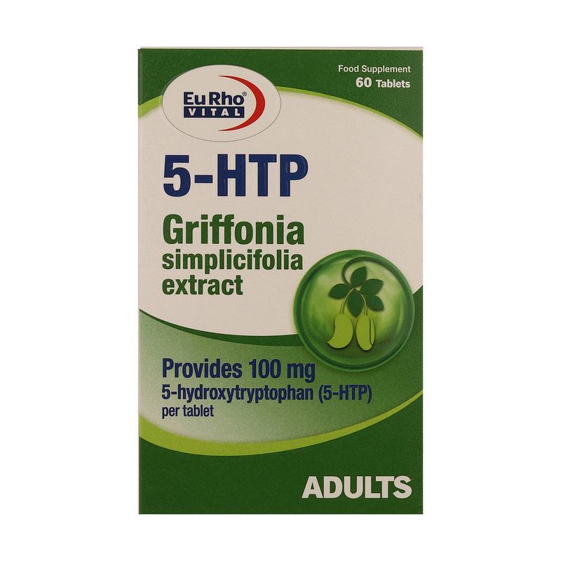 قرص 5 اچ تی پی یوروویتال - بسته 60 عددی قرص 5 اچ تی پی یوروویتال - بسته 60 عددی