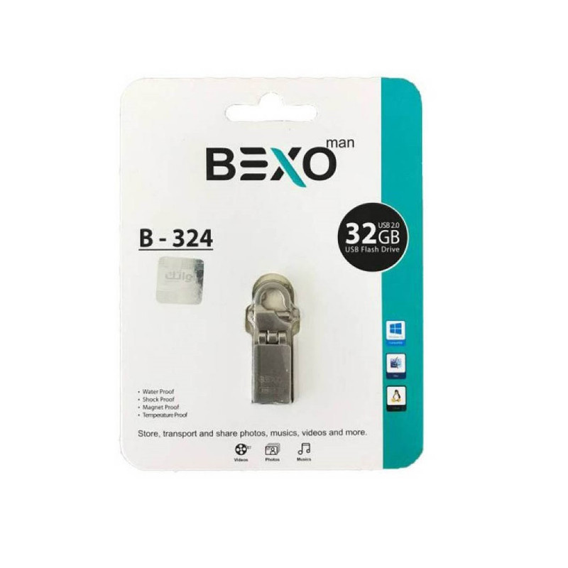 فلش مموری بکسو مدل B-324 ظرفیت 32 گیگابایت فلش مموری بکسو مدل B-324 ظرفیت 32 گیگابایت