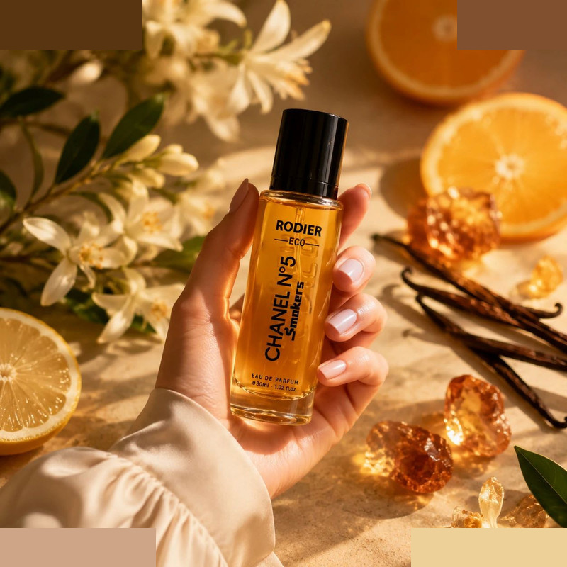 عطر جیبی زنانه رودیر مدل Chanel N°5 Smokers با رایحه گرم و گلی عطر جیبی زنانه رودیر مدل Chanel N°5 Smokers با رایحه گرم و گلی