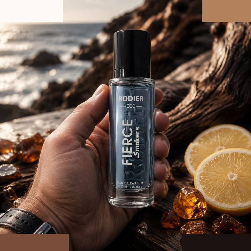 عطر جیبی مردانه رودیر مدل Fierce Smokers با رایحه خنک و مرکباتی عطر جیبی مردانه رودیر مدل Fierce Smokers با رایحه خنک و مرکباتی