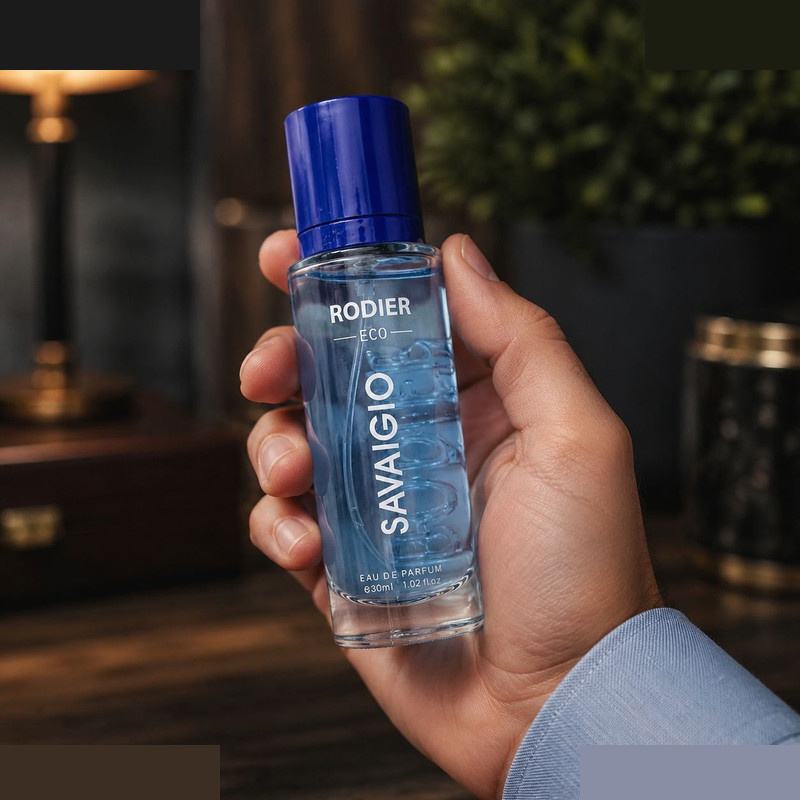 عطر جیبی مردانه رودیر مدل Savaigio با رایحه تلخ و طبیعت عطر جیبی مردانه رودیر مدل Savaigio با رایحه تلخ و طبیعت