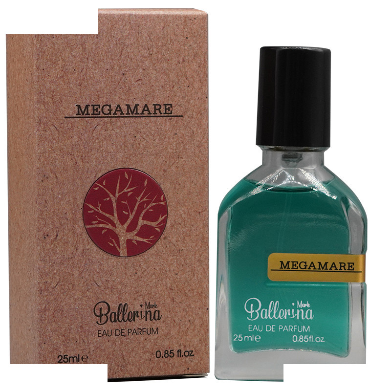 عطر جیبی زنانه بالرینا مدل مگاماره MEGAMARE با رایحه خنک، تلخ عطر جیبی زنانه بالرینا مدل مگاماره MEGAMARE با رایحه خنک، تلخ