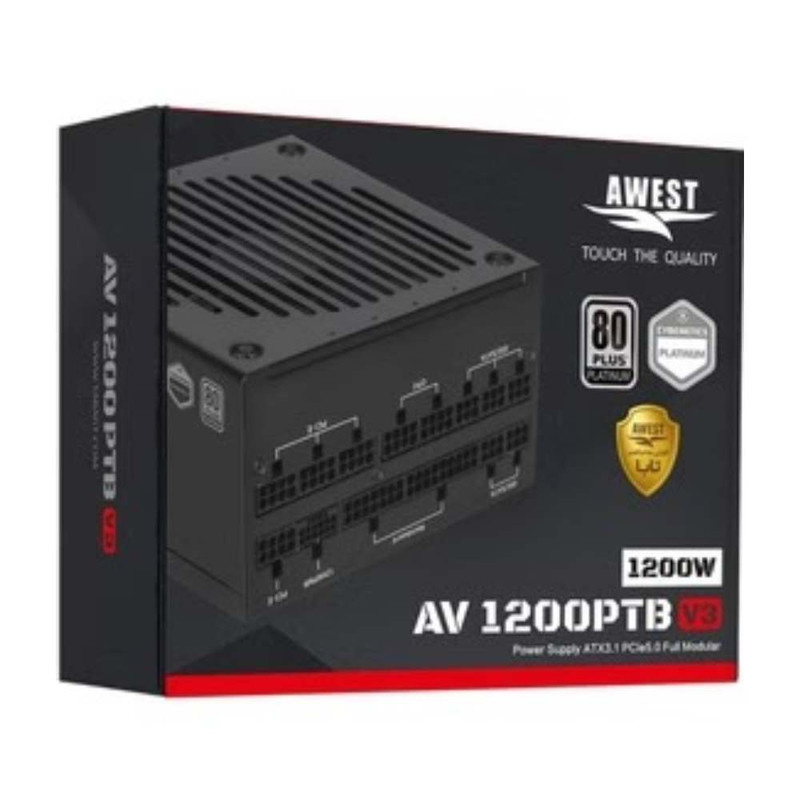منبع تغذیه کامپیوتر 1200 وات اوست مدل AV1200-PTB V3 B