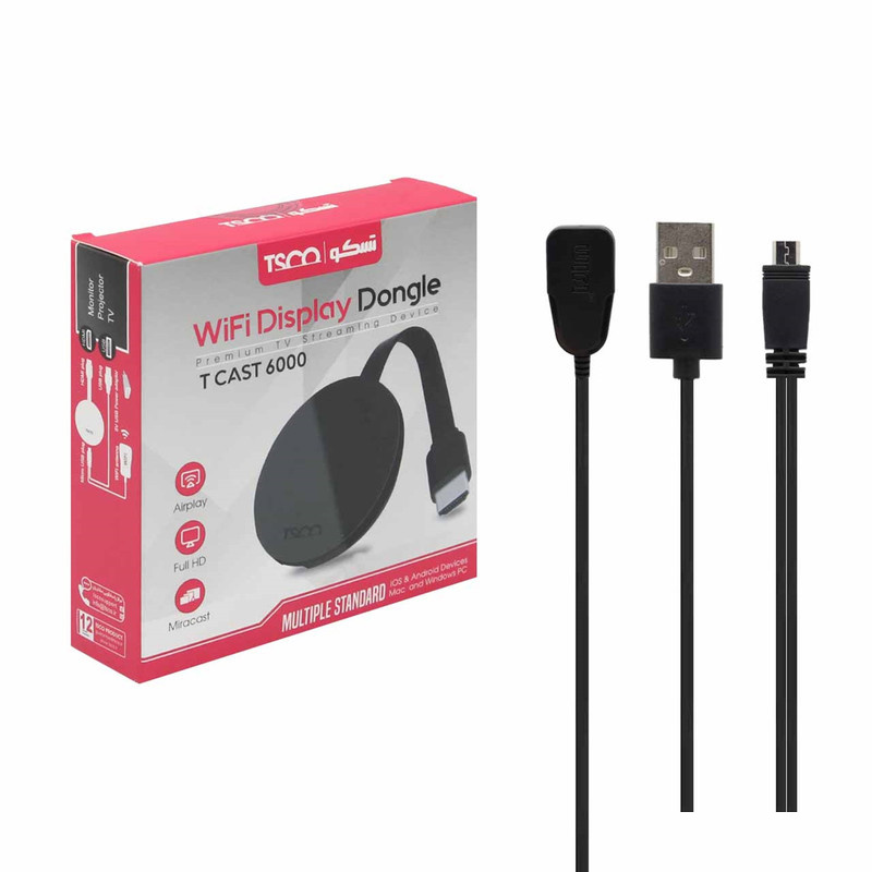 دانگل HDMI تسکو مدل T-Cast 6000 دانگل HDMI تسکو مدل T-Cast 6000