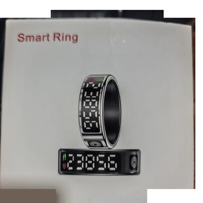 حلقه هوشمند اسمارت رینگ مدل Sr08 رنگ مشکی براق