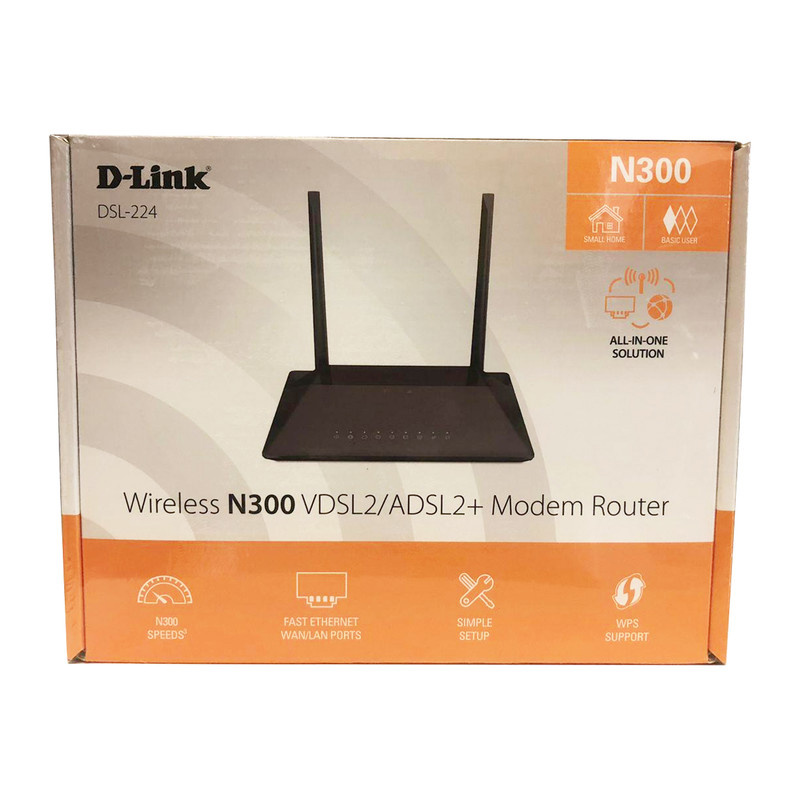 مودم روتر بی سیم ADSL2 Plus و VDSL2 دی لینک مدل DSL-224 NEW مودم روتر بی سیم ADSL2 Plus و VDSL2 دی لینک مدل DSL-224 NEW