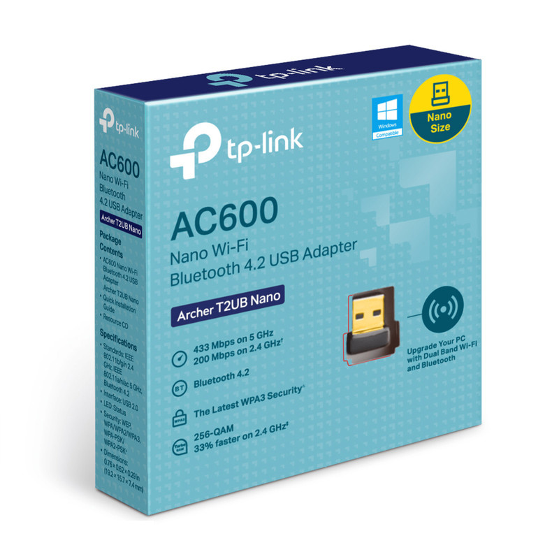 کارت شبکه USB تی پی-لینک مدل Archer T2UB Nano کارت شبکه USB تی پی-لینک مدل Archer T2UB Nano