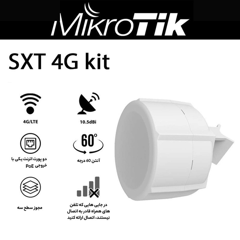 روتر LTE میکروتیک مدل SXT LTE kit روتر LTE میکروتیک مدل SXT LTE kit