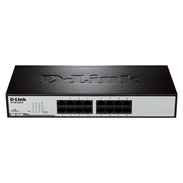 سوییچ 16 پورت غیر مدیریتی و دسکتاپ دی-لینک مدل DES-1016D سوییچ 16 پورت غیر مدیریتی و دسکتاپ دی-لینک مدل DES-1016D