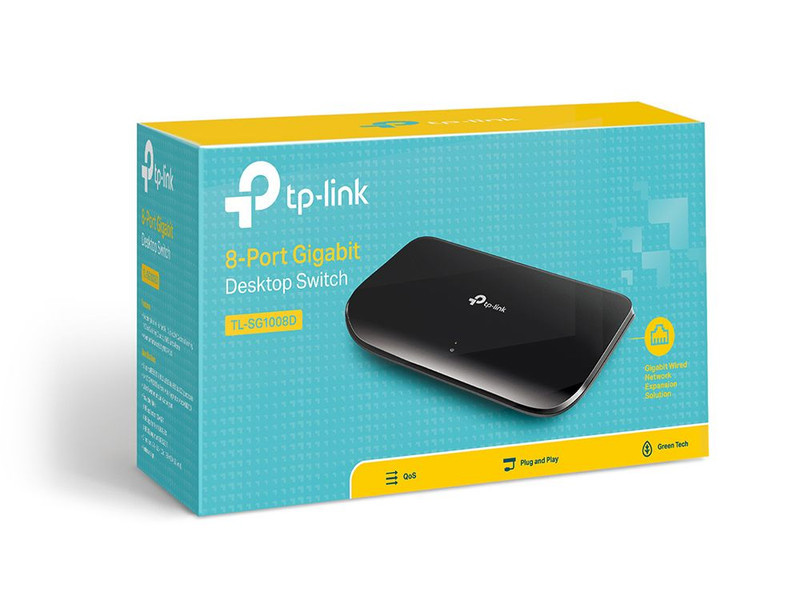 سوییچ 8 پورت گیگابیتی تی پی-لینک مدل TL-SG1008D سوییچ 8 پورت گیگابیتی تی پی-لینک مدل TL-SG1008D