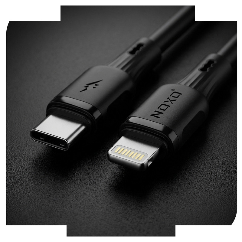 کابل تبدیل USB-C به لایتنینگ نوکسو مدل CN‑8 27W طول 1 متر کابل تبدیل USB-C به لایتنینگ نوکسو مدل CN‑8 27W طول 1 متر