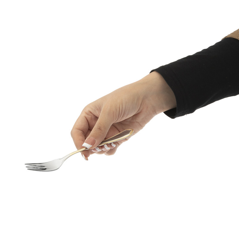 چنگال میوه خوری ناب استیل مدل ونیز چنگال میوه خوری ناب استیل مدل ونیز