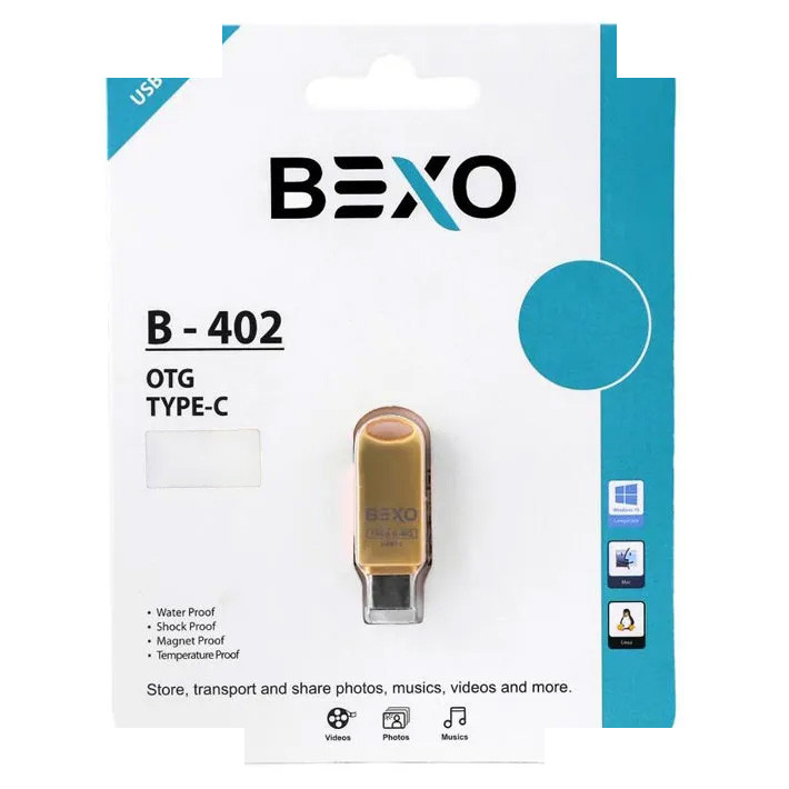 فلش مموری بکسو مدل B 402 ظرفیت 64 گیگابایت با رابط USB3 فلش مموری بکسو مدل B 402 ظرفیت 64 گیگابایت با رابط USB3
