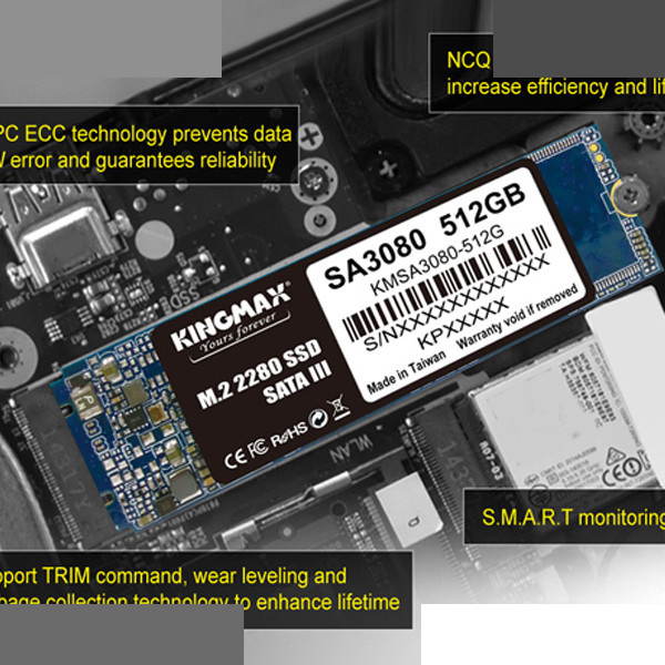 اس اس دی اینترنال کینگ مکس مدل SA3080 M.2 2280 SATA III ظرفیت 512 گیگابایت اس اس دی اینترنال کینگ مکس مدل SA3080 M.2 2280 SATA III ظرفیت 512 گیگابایت