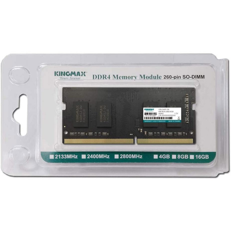 رم لپ تاپ DDR4 تک کاناله 2666 مگاهرتز CL19 کینگ مکس ظرفیت 8 گیگابایت رم لپ تاپ DDR4 تک کاناله 2666 مگاهرتز CL19 کینگ مکس ظرفیت 8 گیگابایت