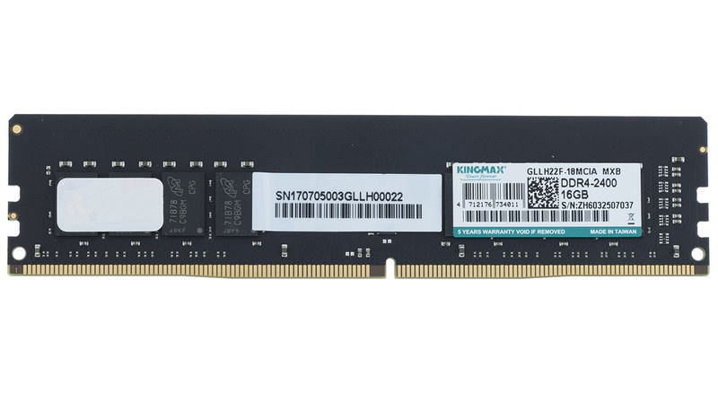 رم دسکتاپ DDR4 تک کاناله 2400 مگاهرتز کینگ مکس ظرفیت 16 گیگابایت رم دسکتاپ DDR4 تک کاناله 2400 مگاهرتز کینگ مکس ظرفیت 16 گیگابایت