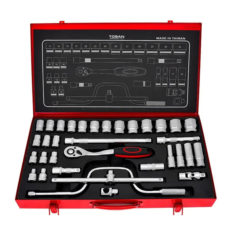 آچار بکس توسن مدل T1252-34M درایو 1/2 اینچ مجموعه 34 عددی آچار بکس توسن مدل T1252-34M درایو 1/2 اینچ مجموعه 34 عددی