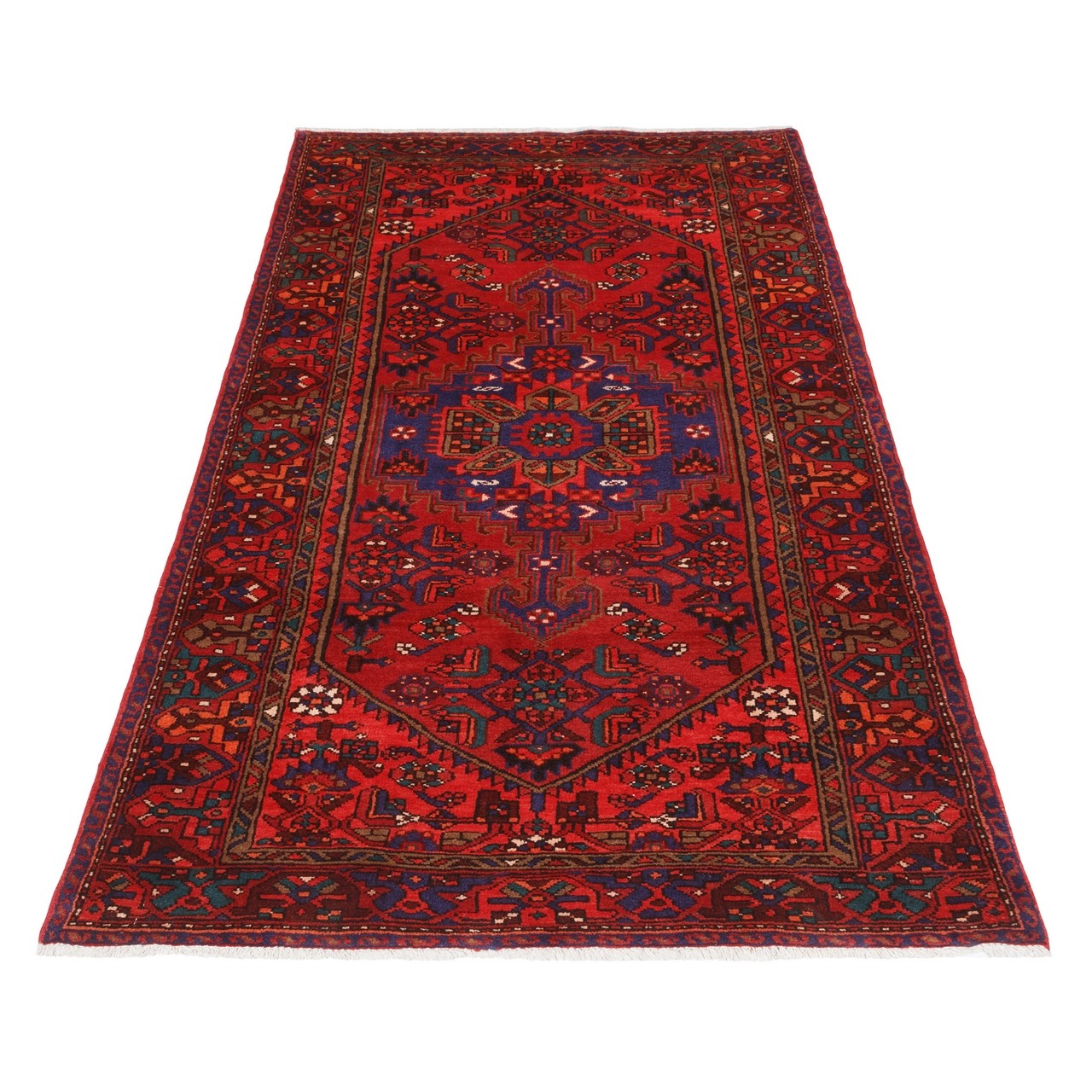 فرش دستباف قدیمی سه و نیم متری زنجان کد 709022