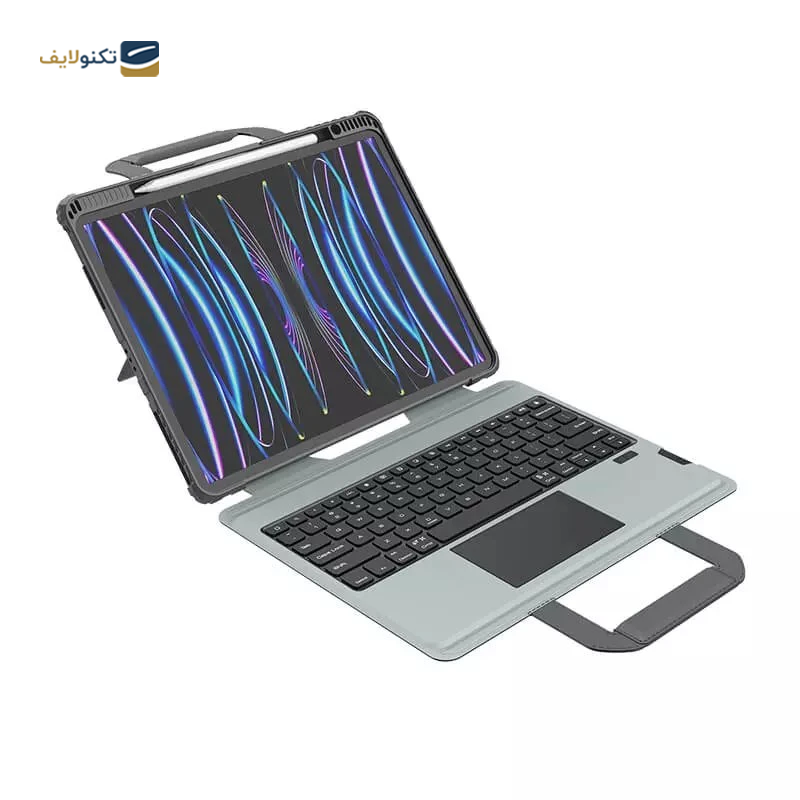 کیف کلاسوری کیبورد دار نیلکین مدل Bumper Go Keyboard مناسب برای تبلت اپل iPad Air 13 2024 / iPad Pro 12.9 2022 / 2021 / 2020 کیف کلاسوری کیبورد دار نیلکین مدل Bumper Go Keyboard مناسب برای تبلت اپل iPad Air 13 2024 / iPad Pro 12.9 2022 / 2021 / 2020