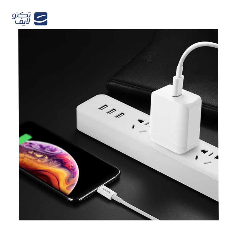 کابل شارژ USB-C به لایتنینگ هترون مدل MFI HC365i طول 1متر کابل شارژ USB-C به لایتنینگ هترون مدل MFI HC365i طول 1متر