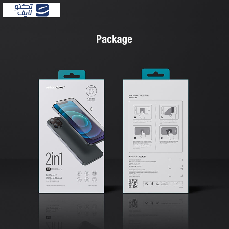 محافظ صفحه نمایش نیلکین مدل Amazing 2-in-1 HD مناسب برای گوشی موبایل اپل iPhone 13 Pro Max به همراه محافظ لنز دوربین