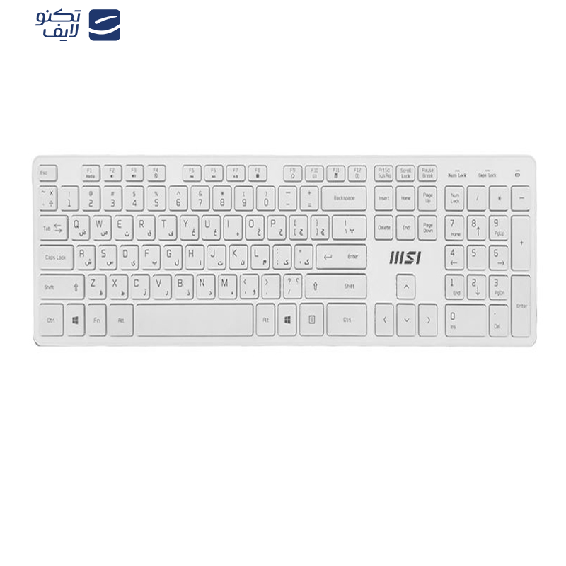 ماوس و کیبورد بی سیم ام اس آی مدل RF-1430w- FS + ma004w ماوس و کیبورد بی سیم ام اس آی مدل RF-1430w- FS + ma004w